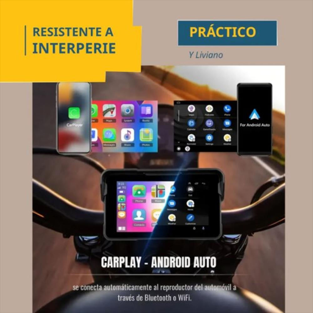 Pantalla De Moto Carplay Android Auto img #2