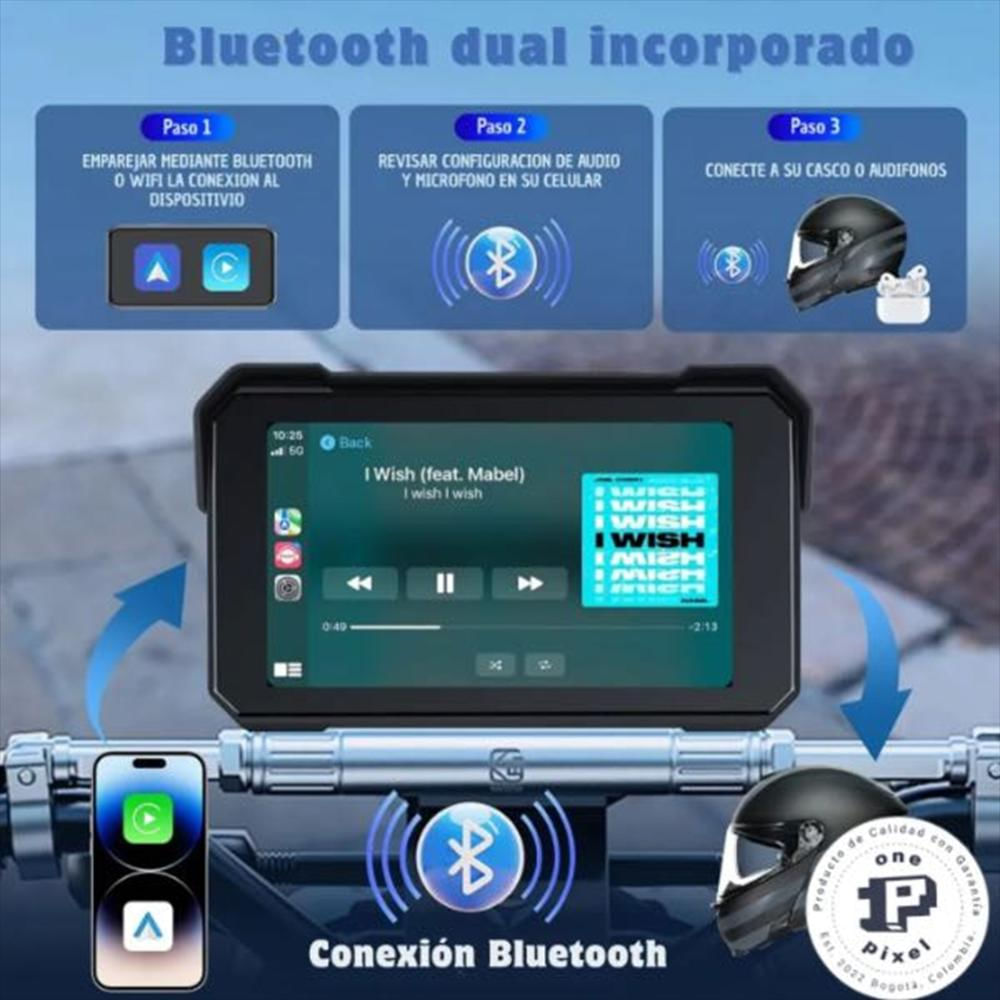 Pantalla De Moto Carplay Android Auto img #4