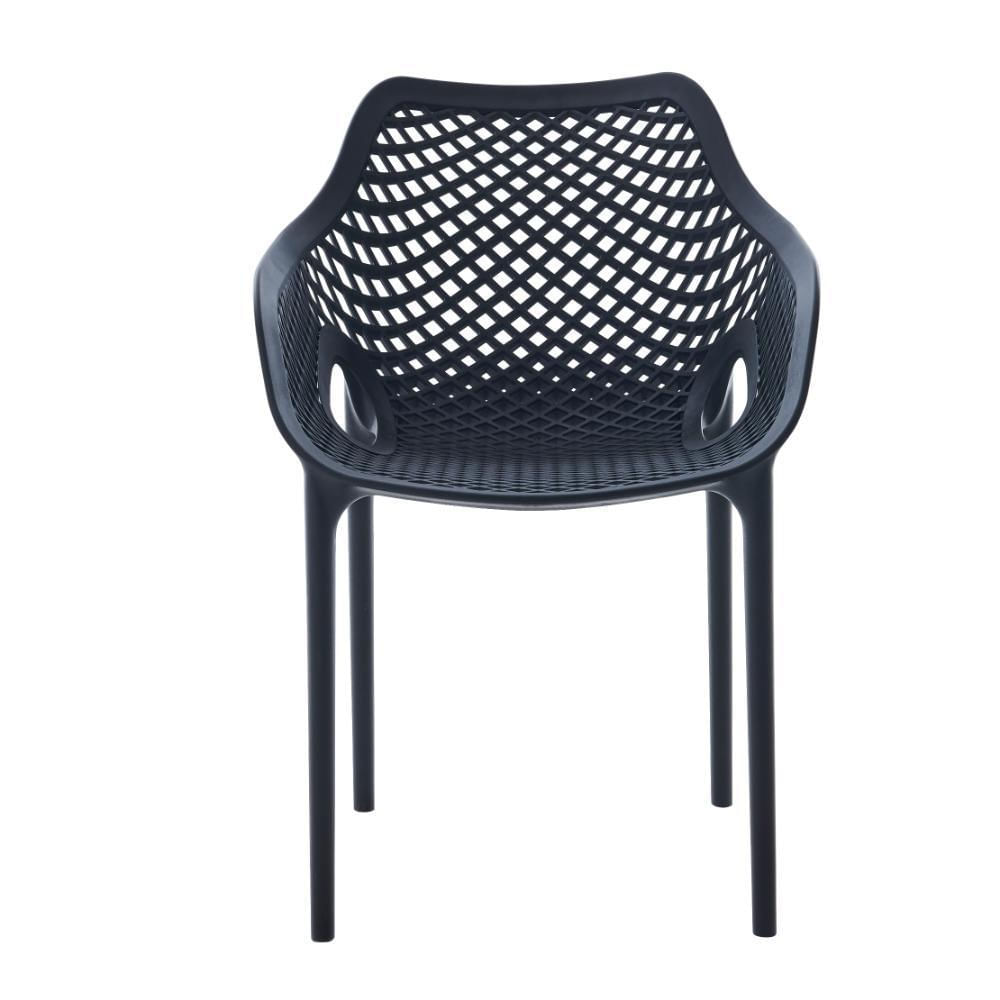 Silla Con Brazos Miame, Negro, Con Espaldar Y Diseño Moderno img #3