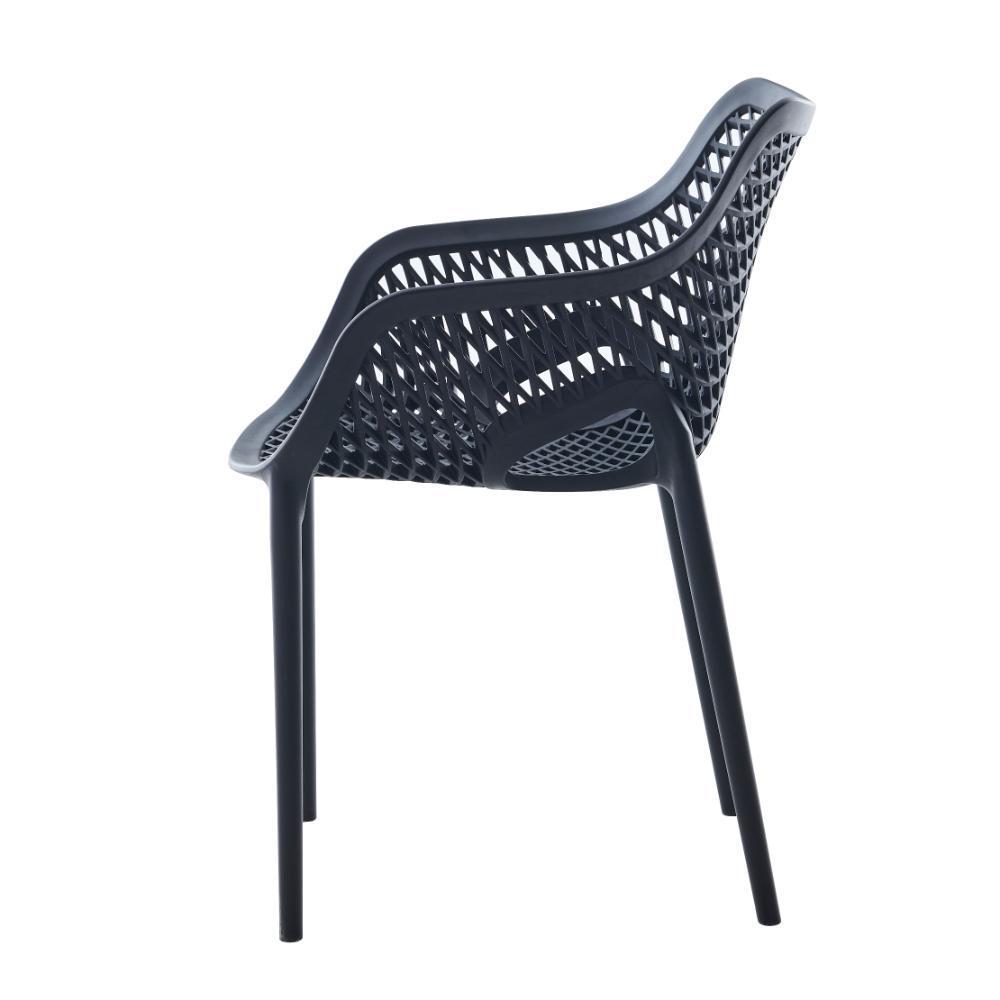 Silla Con Brazos Miame, Negro, Con Espaldar Y Diseño Moderno img #4