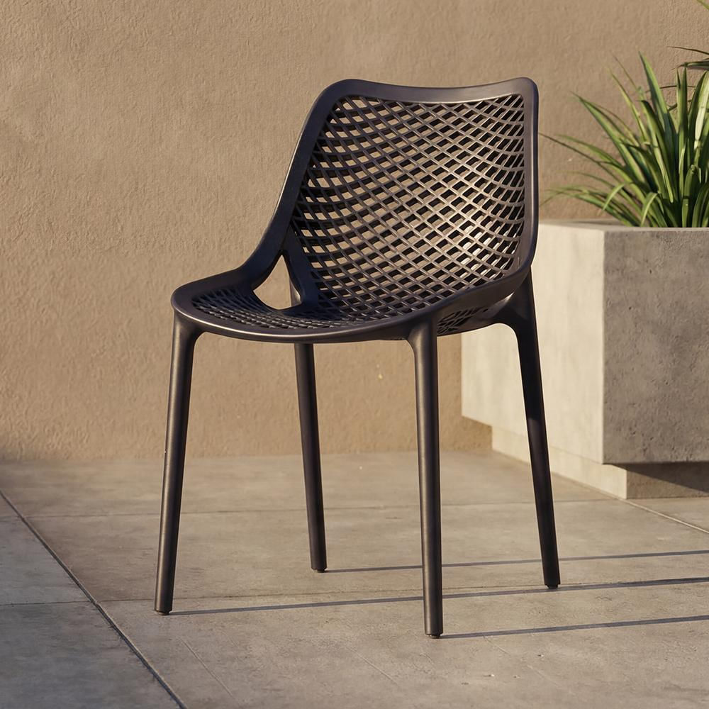Silla Miame, Negro, Con Espaldar Y Reposa Brazos img #2
