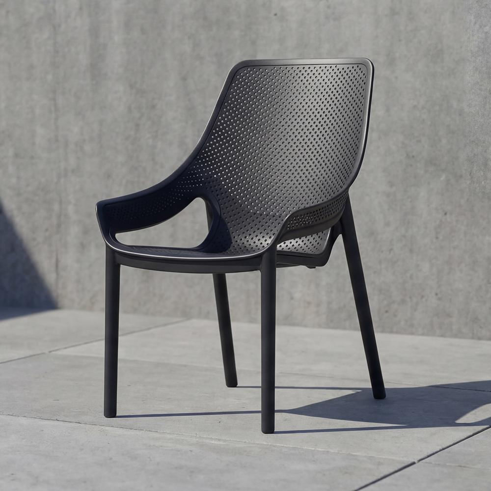 Silla Launge Ibiza, Negro, Con Espaldar Y Reposa Brazos img #2