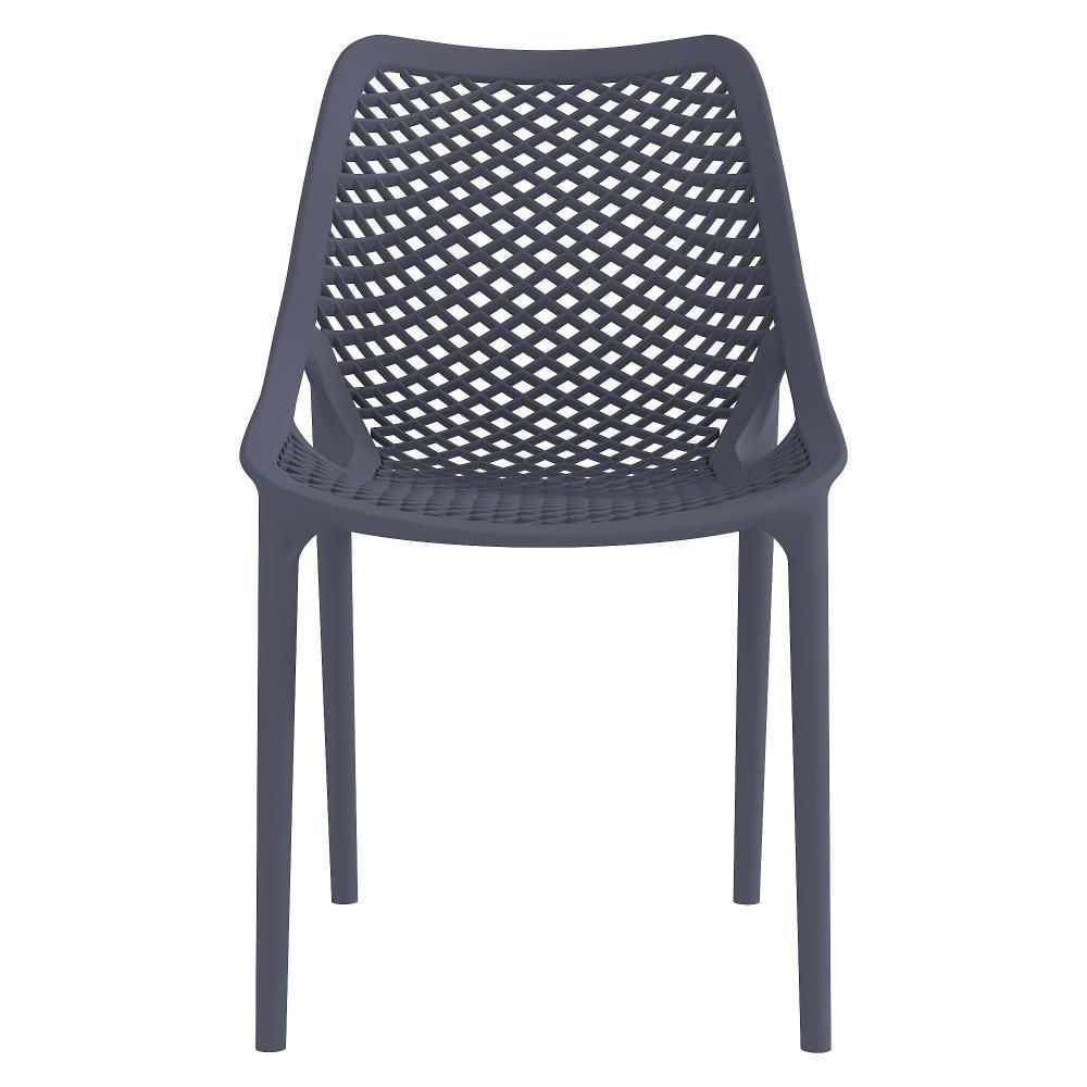 Silla Miame, Gris Oscuro, Con Espaldar Y Reposa Brazos img #3