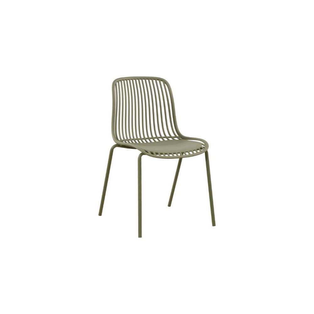 Silla Barcelona, Color Beige, Con Espaldar En Lineas Diseño Moderno img #1