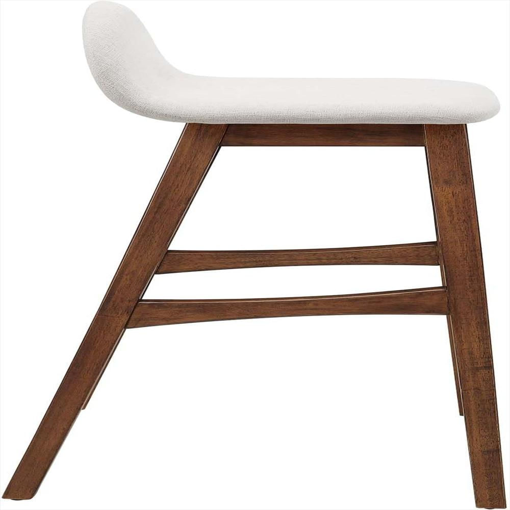 Taburete De Bar Modway Madera Caucho Tapizado Tela Jaspeada Set De 2 img #4