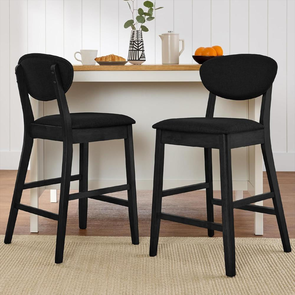 Taburete De Bar Best Choice Products Diseño Moderno Con Cojín Asiento Y Respaldo Para Isla De Cocina img #2