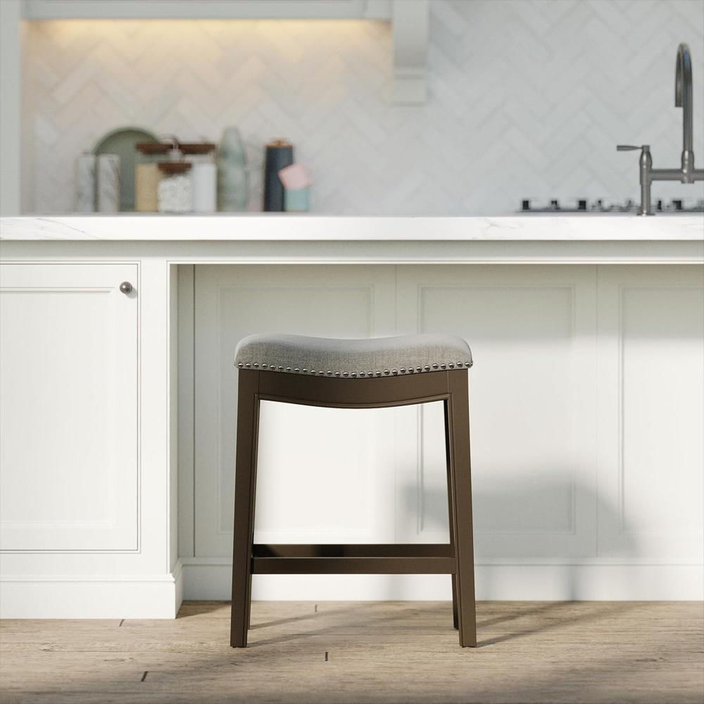 Taburete De Bar New Ridge Home Goods Madera Espresso 66 Cm Sin Respaldo img #2
