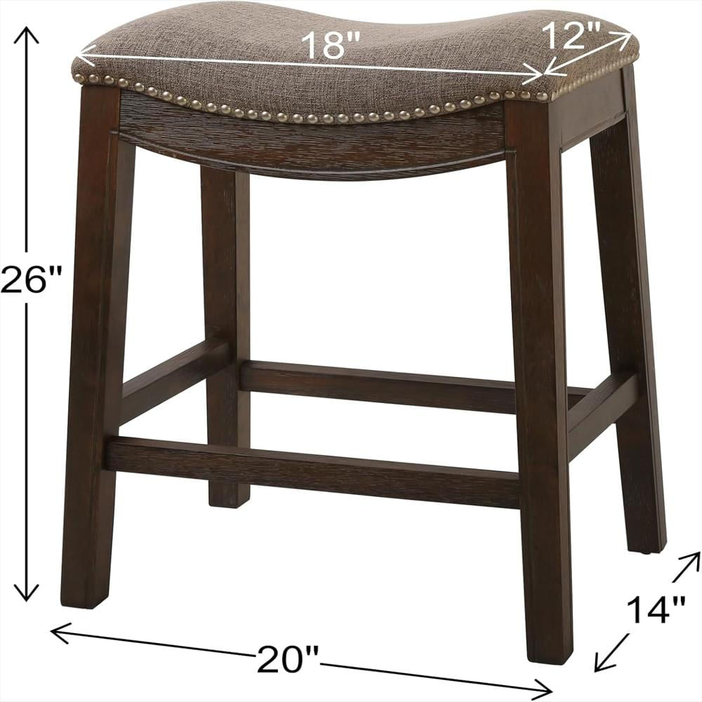 Taburete De Bar New Ridge Home Goods Madera Espresso 66 Cm Sin Respaldo img #3