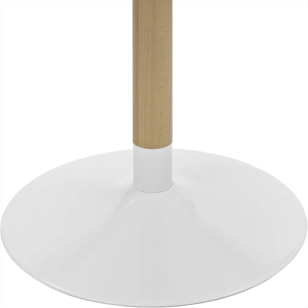 Mesa Redonda Modway 102 Cm Color Blanco Moderna Para Cocina Y Comedor img #5