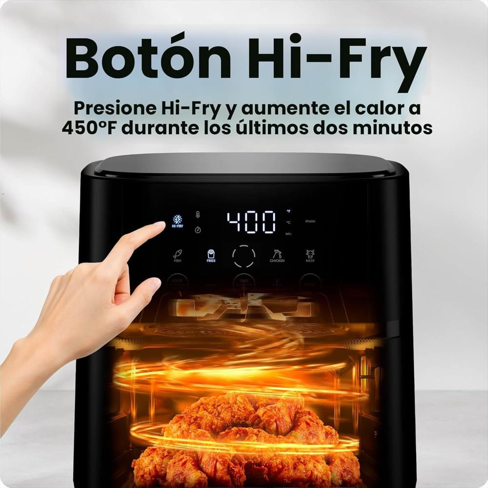 Freidora De Aire Chefman Compacta 6 Qt Tecnología Hi Fry Controles Táctiles 4 Ajustes img #5