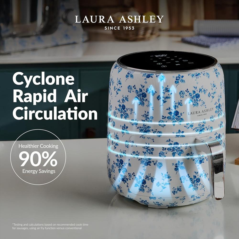 Freidora De Aire Laura Ashley Digital 9 En 1 4.75 Quarts Estampado Floral img #3
