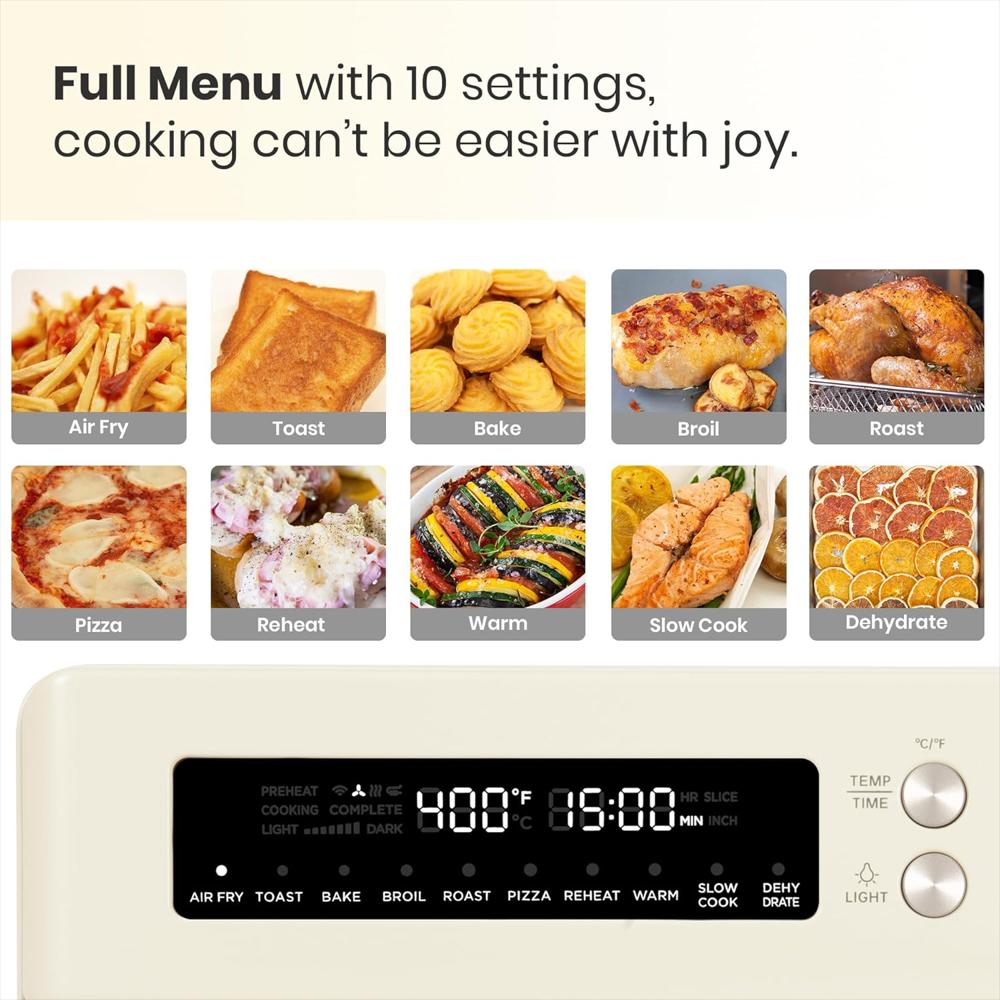 Horno Tostador Freidora De Aire Val Cucina Estilo Retro Extra Grande 10 En 1 Calefacción Infrarroja img #2