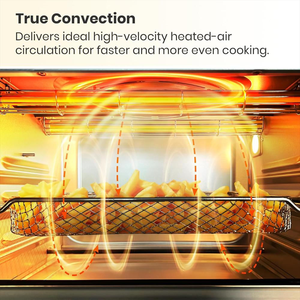 Horno Tostador Freidora De Aire Val Cucina Estilo Retro Extra Grande 10 En 1 Calefacción Infrarroja img #3