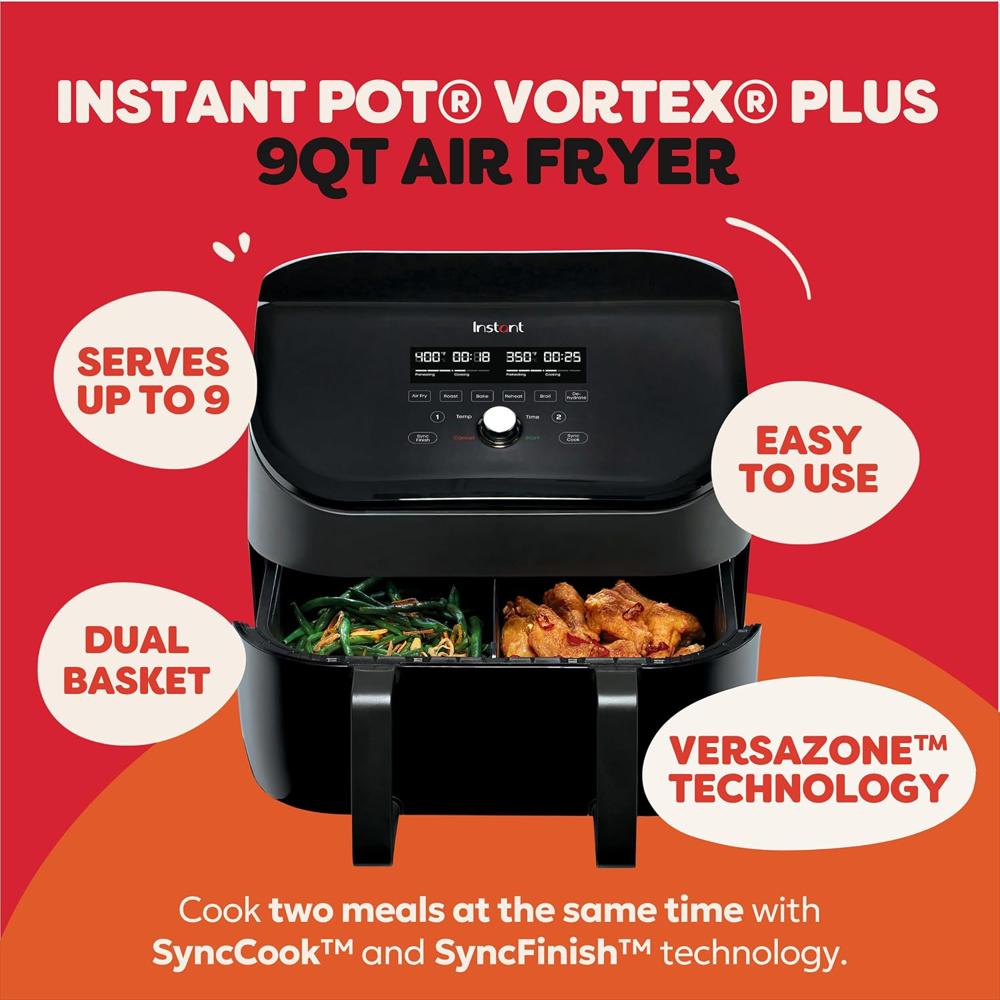 Freidora De Aire Instant Pot 8 En 1 9 Cuartos Tecnología Evencrisp Funciones Inteligentes img #2