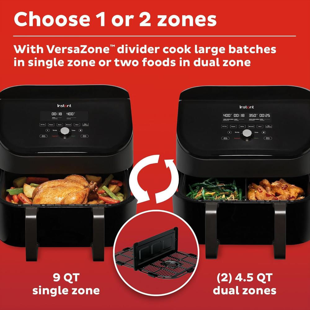 Freidora De Aire Instant Pot 8 En 1 9 Cuartos Tecnología Evencrisp Funciones Inteligentes img #4