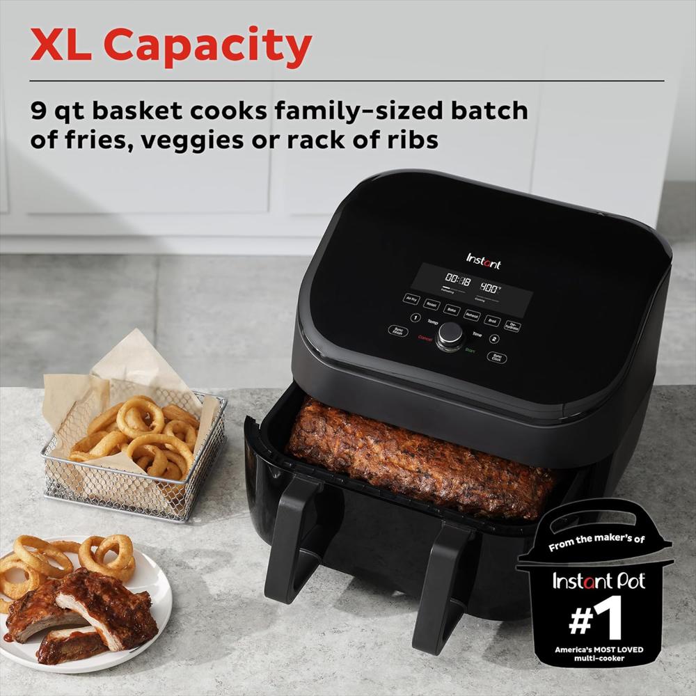 Freidora De Aire Instant Pot 8 En 1 9 Cuartos Tecnología Evencrisp Funciones Inteligentes img #5