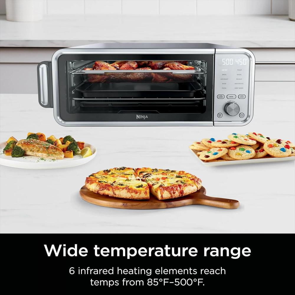 Horno De Aire Frito Ninja Digital 10 En 1 Capacidad Extra Grande Acero Inoxidable img #3