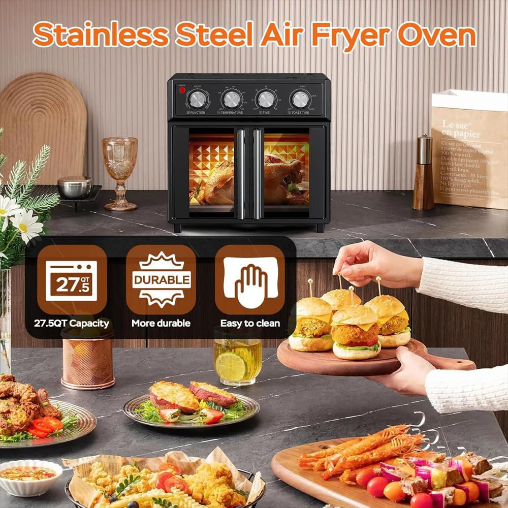 Horno Tostador Plum Chef Multifunción 26 Litros 7 En 1 Convección Doble Puerta img #4