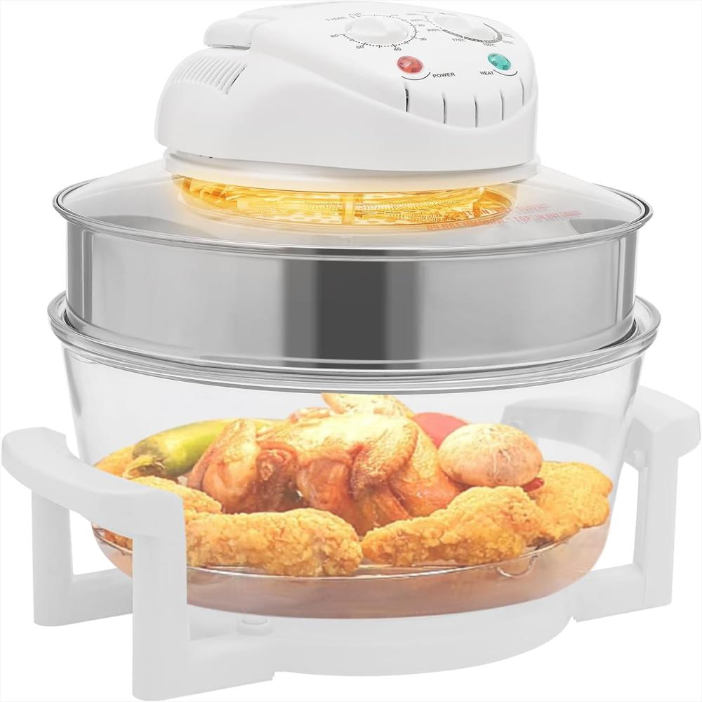 Freidora De Aire Byoiploi Turbo Vidrio 17L 1400W Temperatura Ajustable 32 482°F img #1