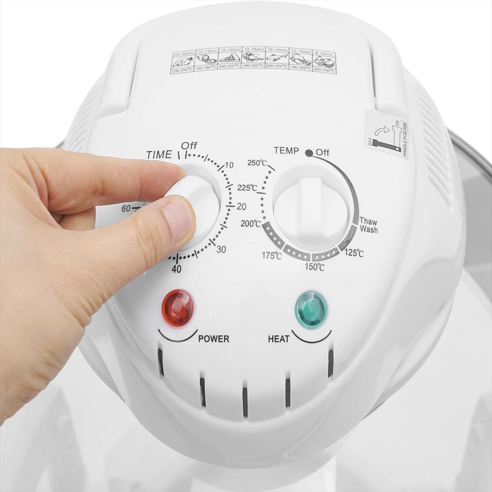 Freidora De Aire Byoiploi Turbo Vidrio 17L 1400W Temperatura Ajustable 32 482°F img #5