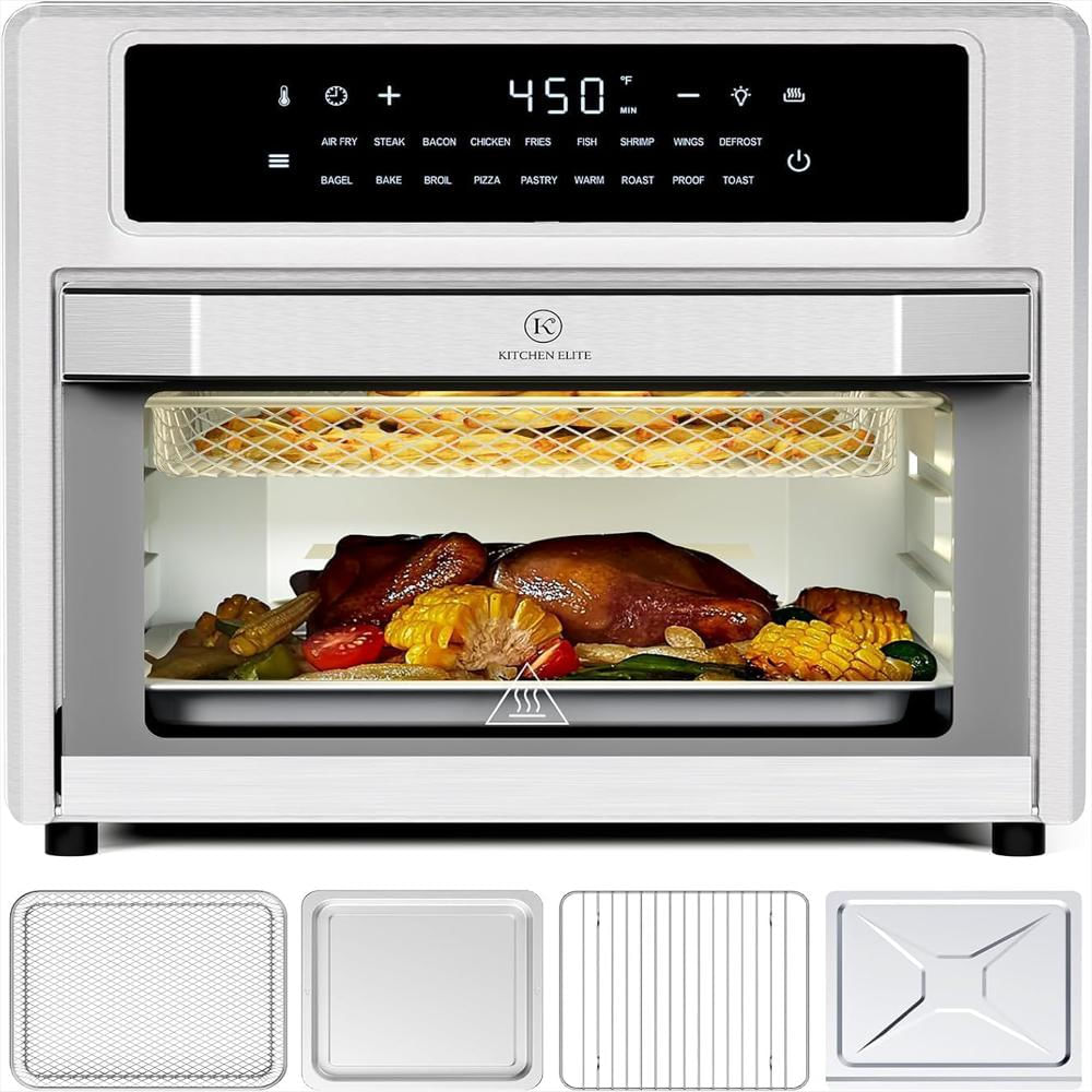 Freidora De Aire Kitchen Elite 26.4 Cuartos 18 Funciones Saludable 85 Menos Grasa img #1