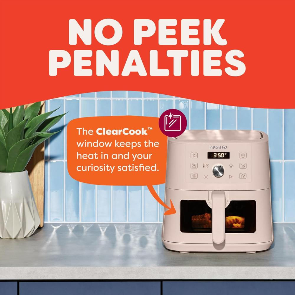 Freidora De Aire Instant Pot 4 Qt 6 En 1 Compacta Versátil Para Freír Hornear Asar Y Deshidratar img #4