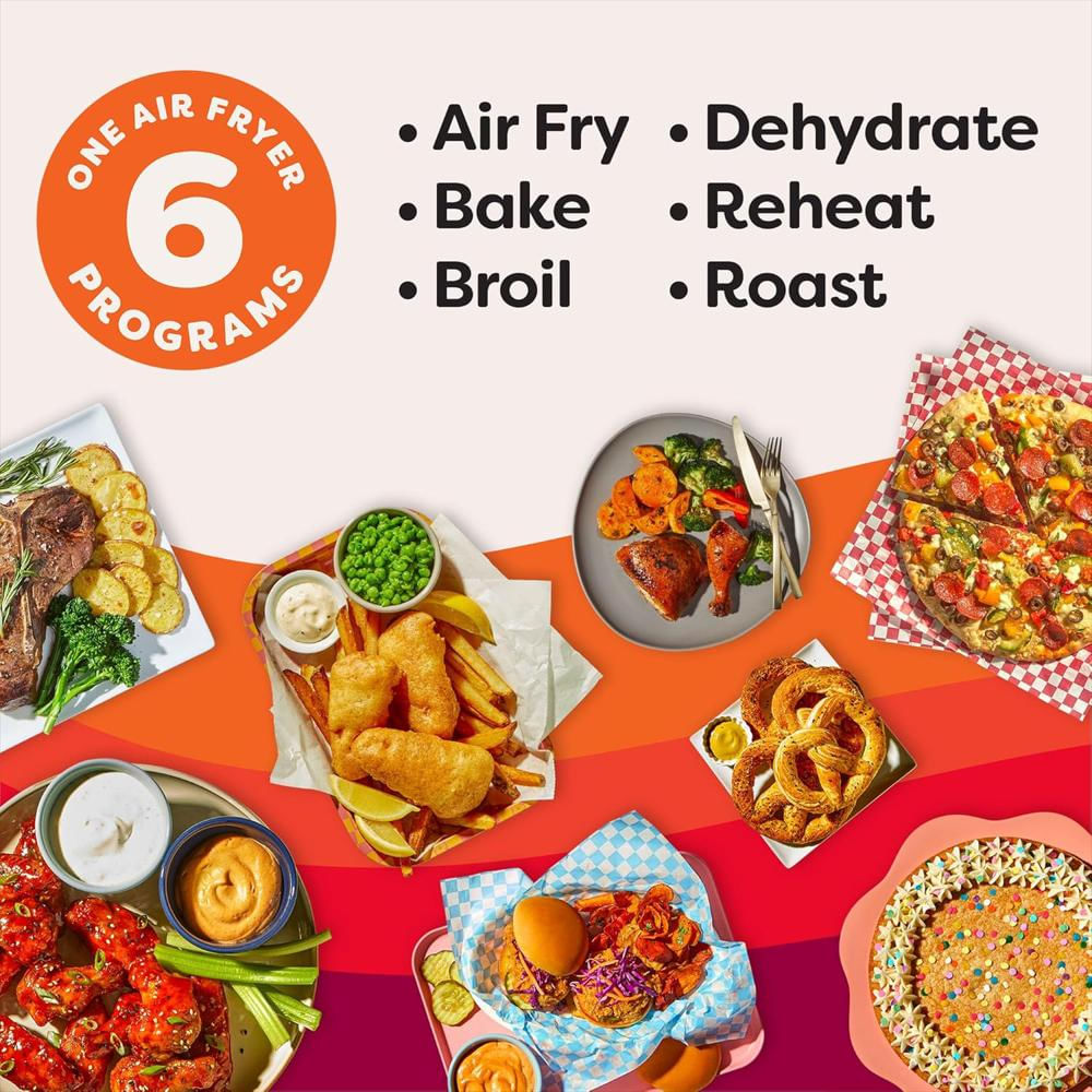 Freidora De Aire Instant Pot 4 Qt 6 En 1 Compacta Versátil Para Freír Hornear Asar Y Deshidratar img #5