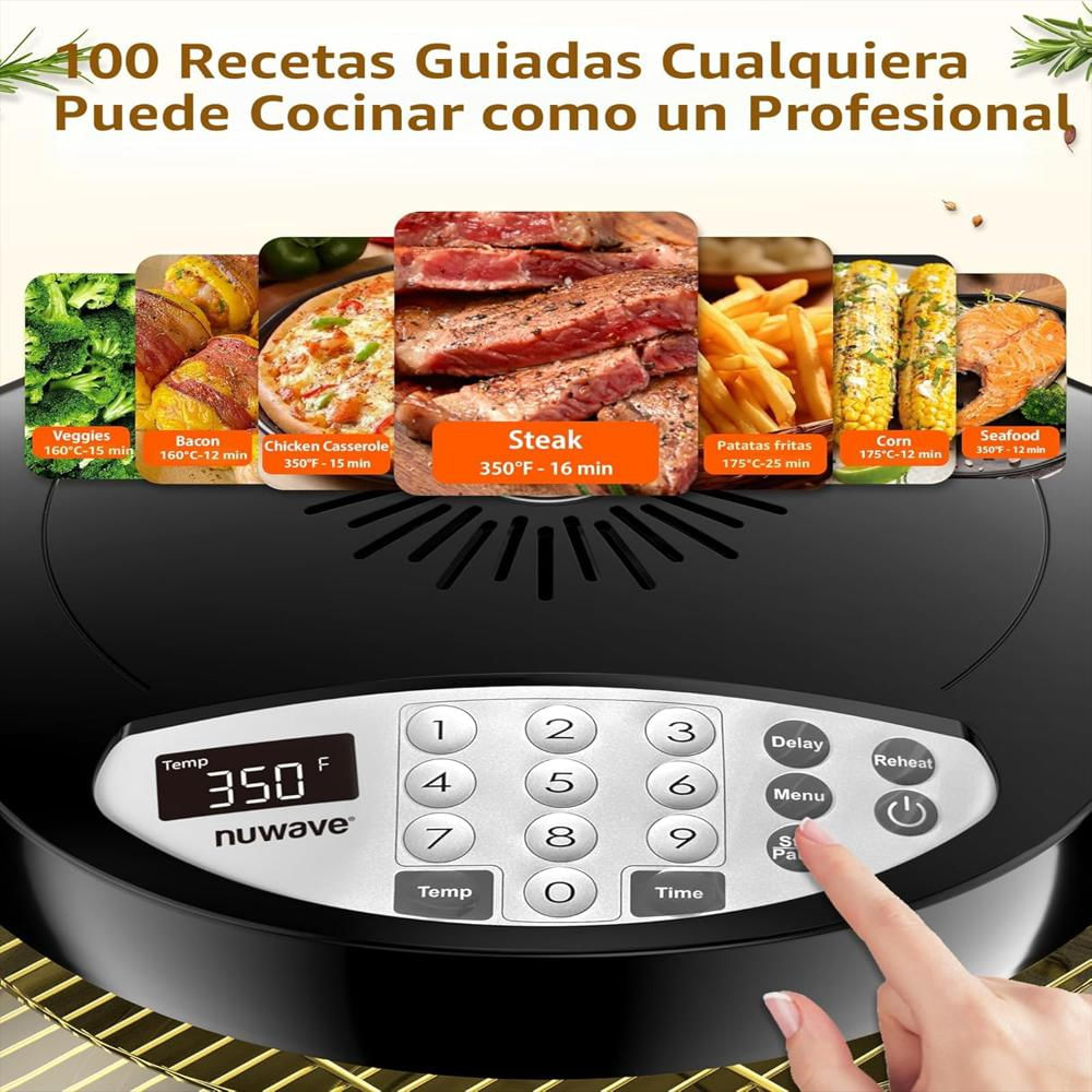 Freidora De Aire Nuwave Oven Pro Plus Cocina Rápida Infrarroja Sin Descongelar Ni Precalentar img #4