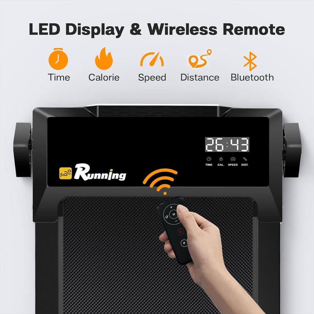 Caminadora Homjoones Portátil Bajo Escritorio 2.5 Hp Pantalla Led Peso Soportado 120 Kg img #4