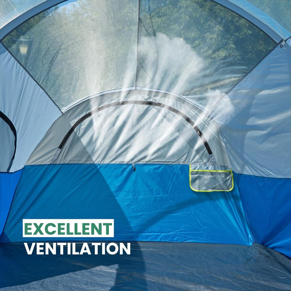Carpa Camping Edx Para 8 Personas Con Divisor De Habitación img #3