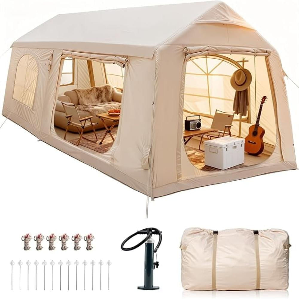 Carpa De Camping Inflable Slsy Para 10 Personas Con Bomba Y Conector Para img #1