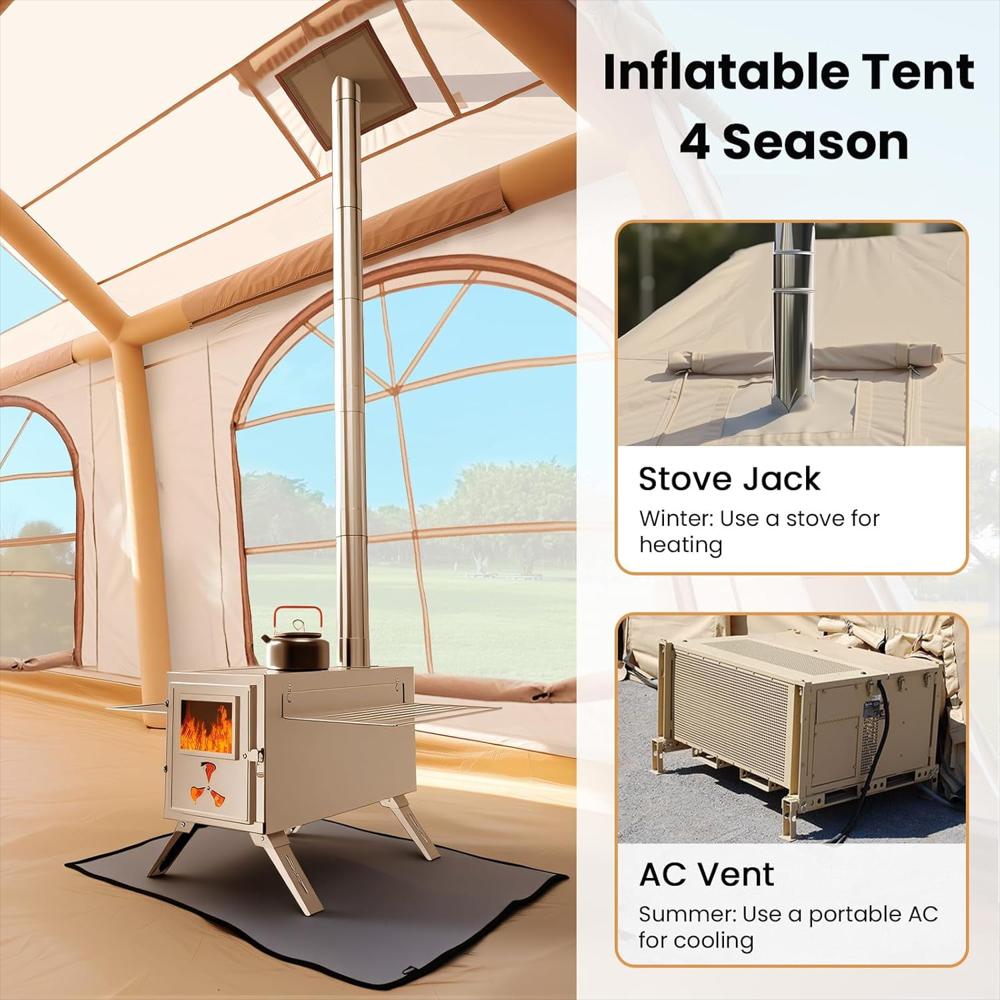 Carpa De Camping Inflable Slsy Para 10 Personas Con Bomba Y Conector Para img #5