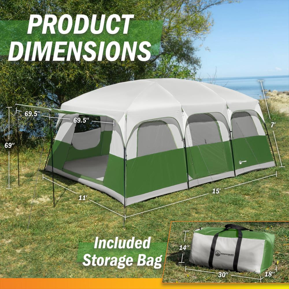 Carpa Camping Wakeman Para 12 Personas Con Divisores De Habitación img #2