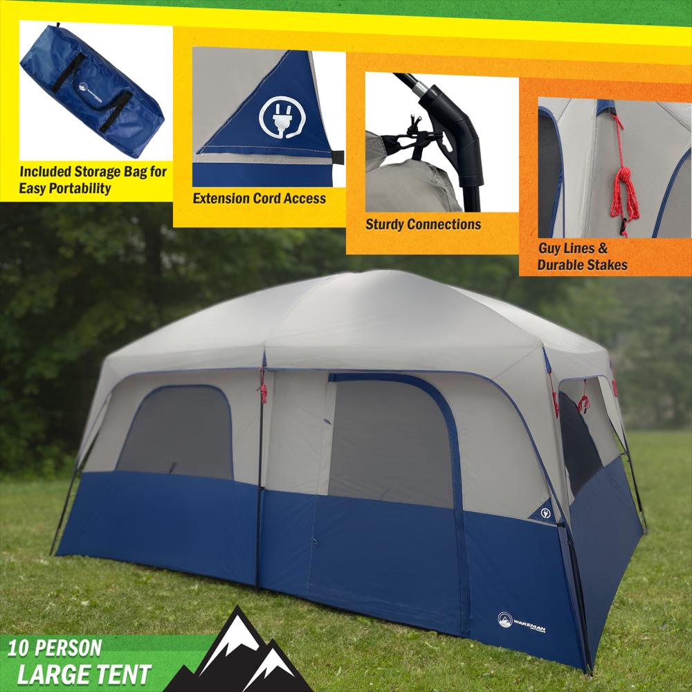 Carpa De Camping Wakeman Para 10 Personas Con Divisor img #4