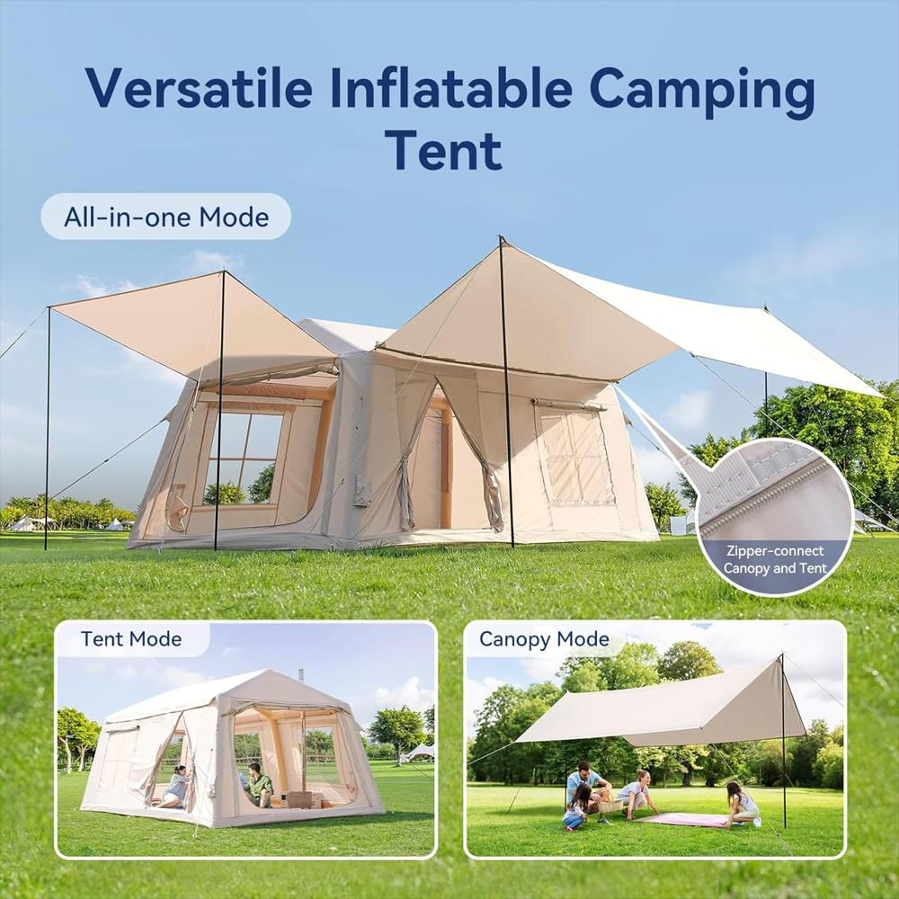 Carpa De Camping Inflable Slsy Para 8 A 10 Personas Con Conector Para img #2