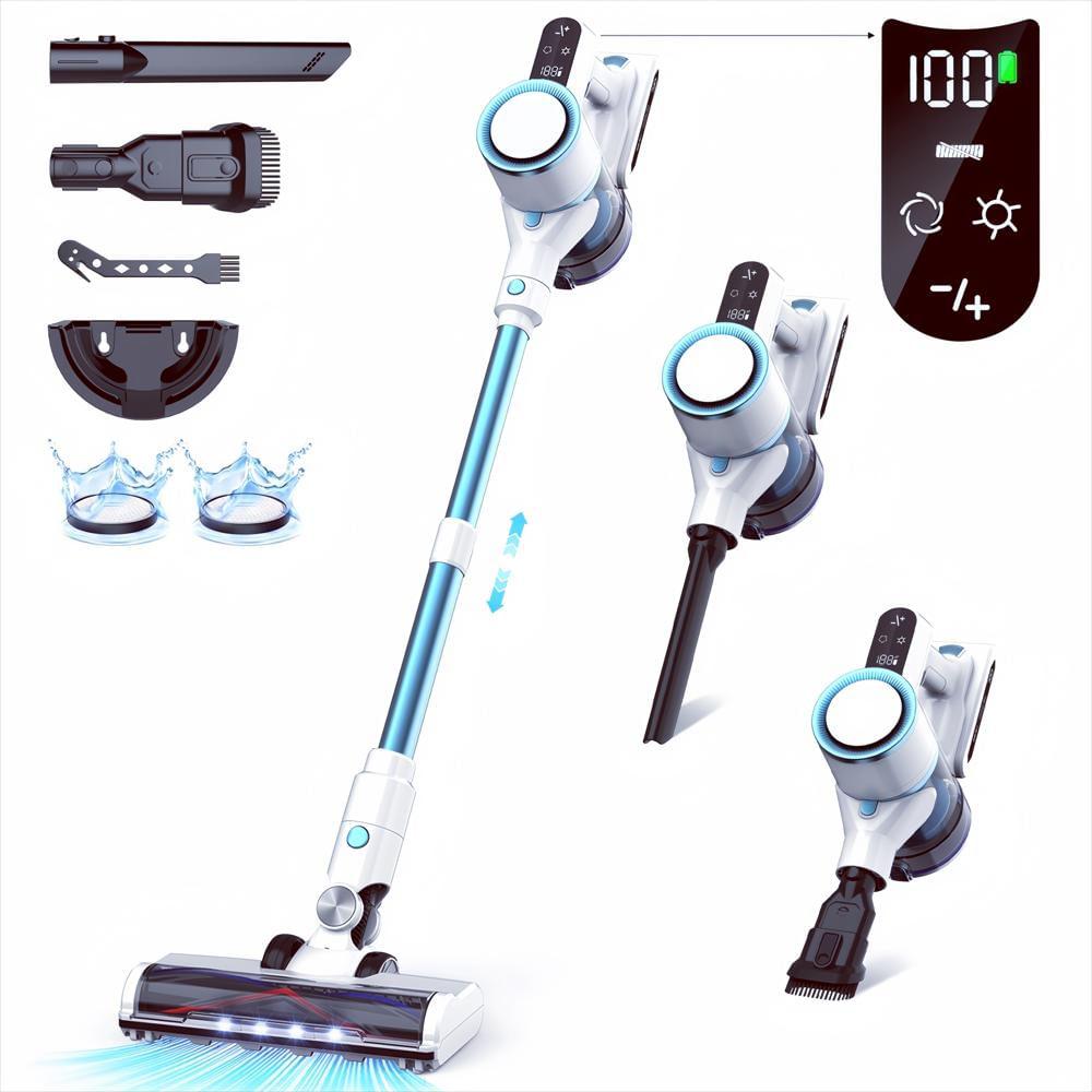 Aspiradora Vertical Lazyswan Recargable 28 Kpa 250 W Pantalla Led img #2