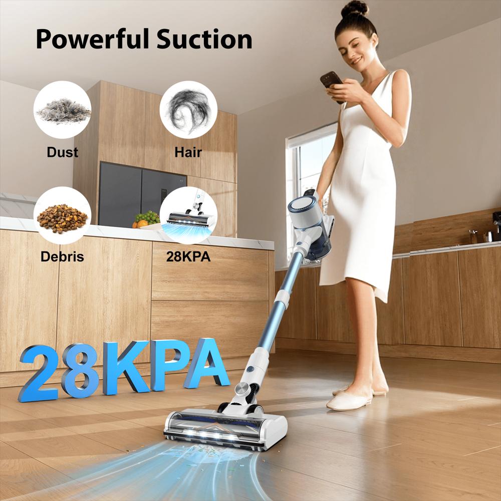 Aspiradora Vertical Lazyswan Recargable 28 Kpa 250 W Pantalla Led img #5