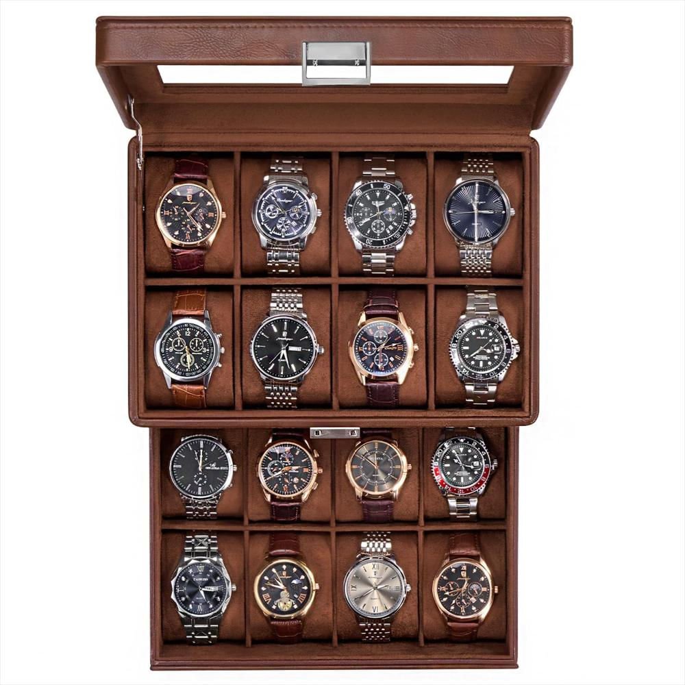 Caja Organizadora Procase Para 16 Relojes Con Cajón img #1