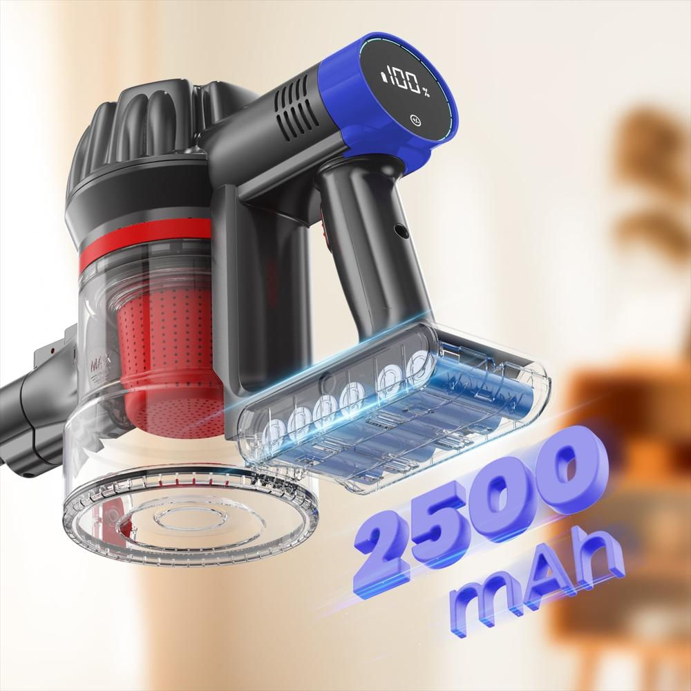 Aspiradora Vertical Kanfuaq Recargable 38000 Pa 450 W Azul img #4