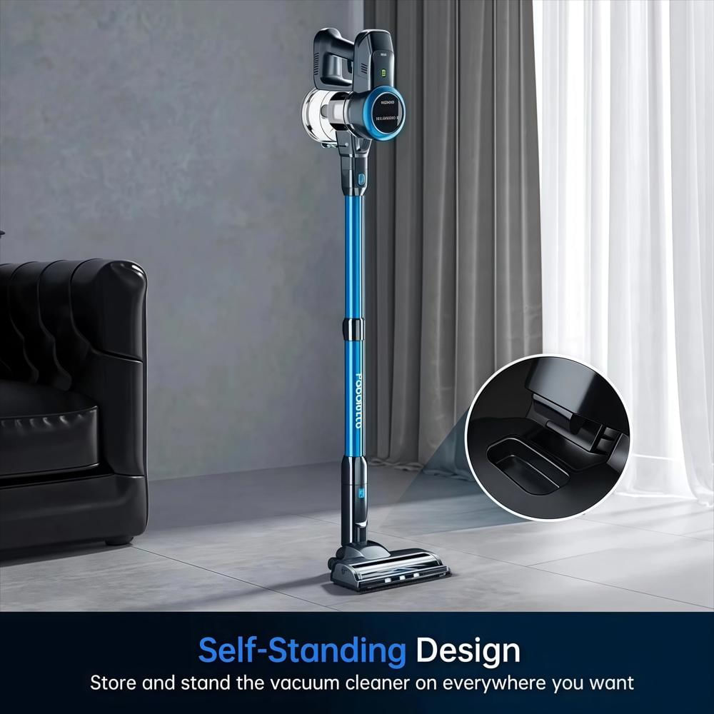 Aspiradora Vertical Lazyswan Recargable Autoportante Para Mascotas img #2