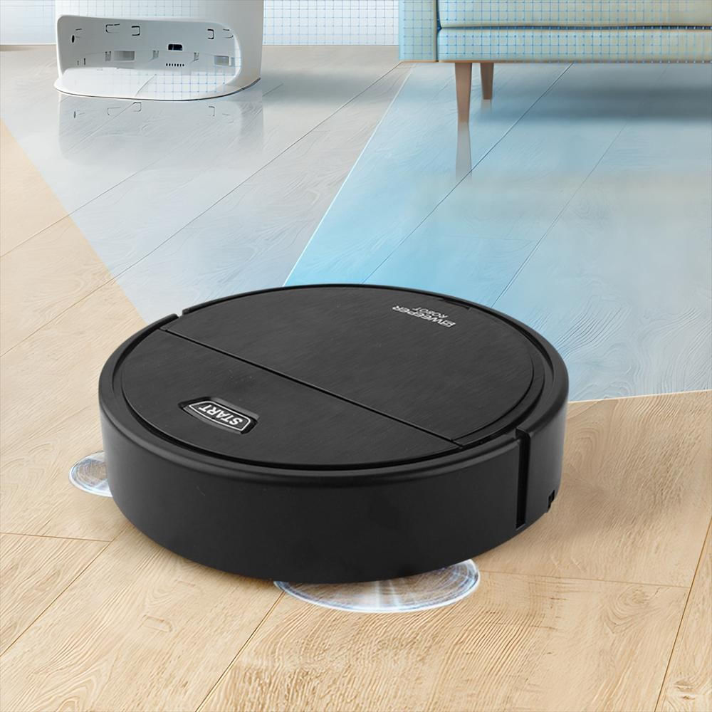 Aspiradora Robot Ultraslim Automática Para Múltiples Superficies Negra img #2
