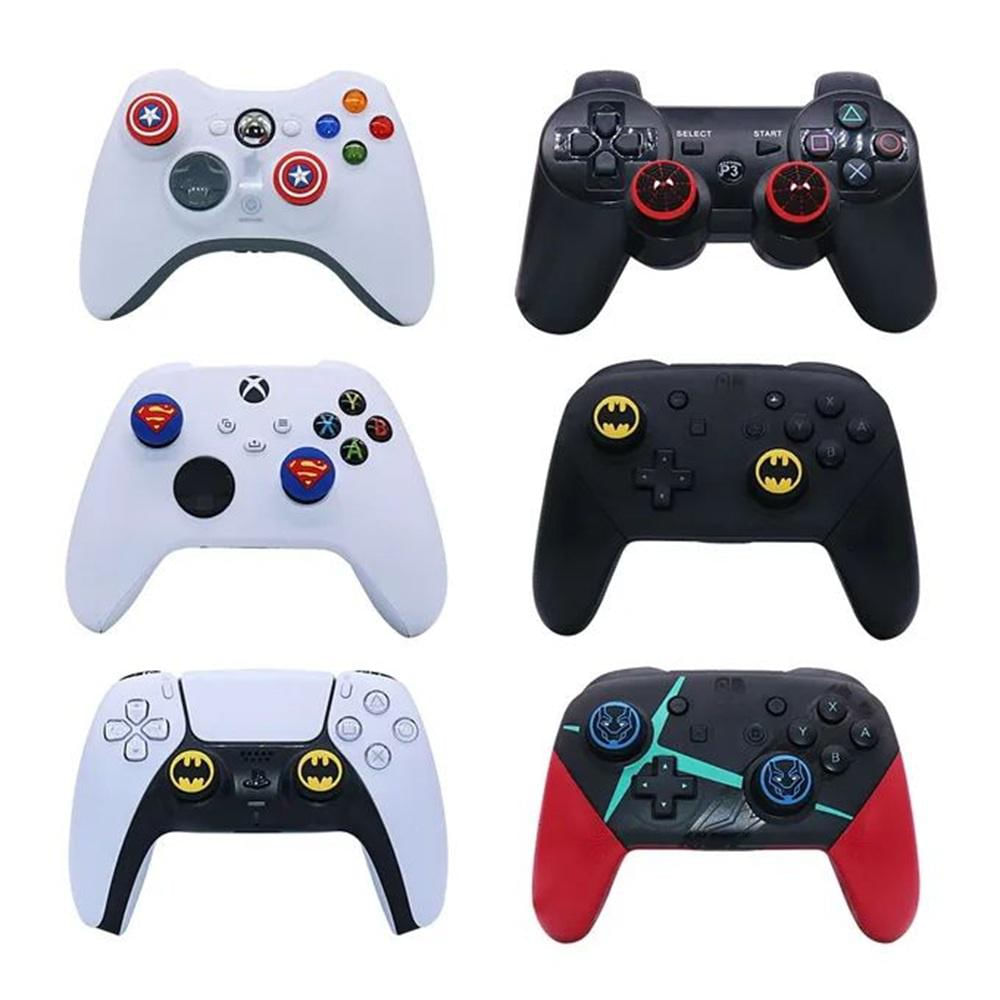 1 Par Grips Protector Joystick Análogo Consola Diseño God Of War Blanco img #2