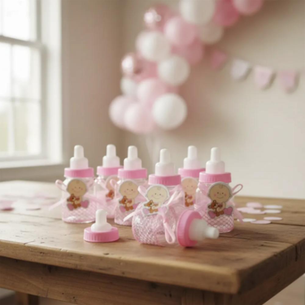 Recordatorio Baby Shower, Tetero Rosado X 12 Und. img #4