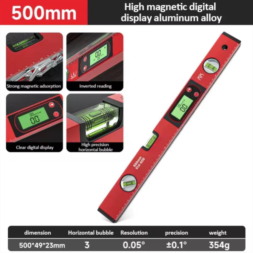 Nivel Digital Magnético 50Cm Inclinómetro Transportador Electrónico 0 90° img #2