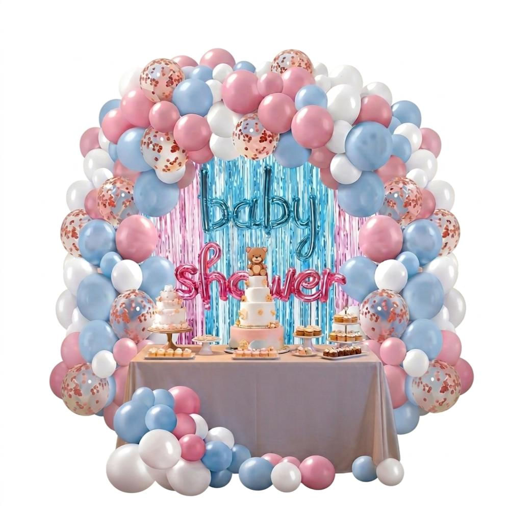 Kit De Arco Orgánico72 Pcs Baby Shower Revelación img #1