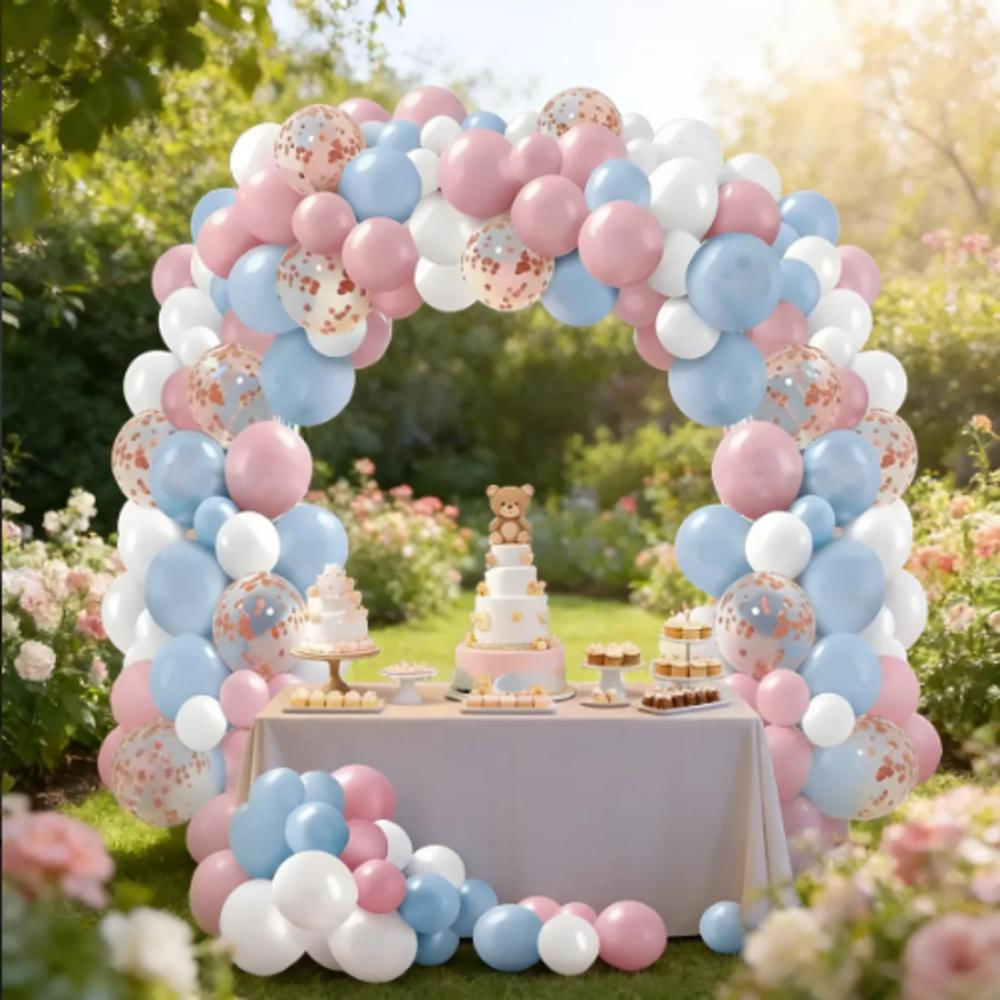 Kit De Arco Orgánico72 Pcs Baby Shower Revelación img #3