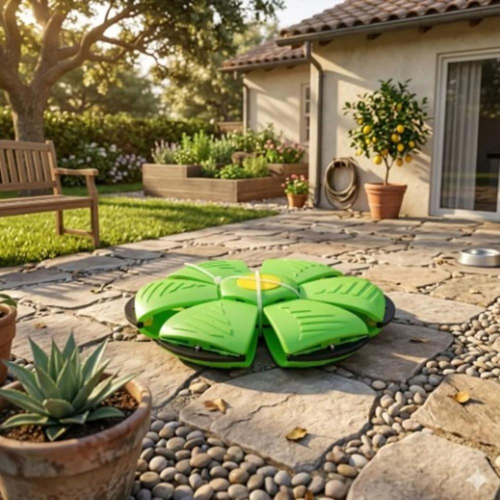 Pelota De Playa Led Platillo Mágico Para Exterior Verde img #5