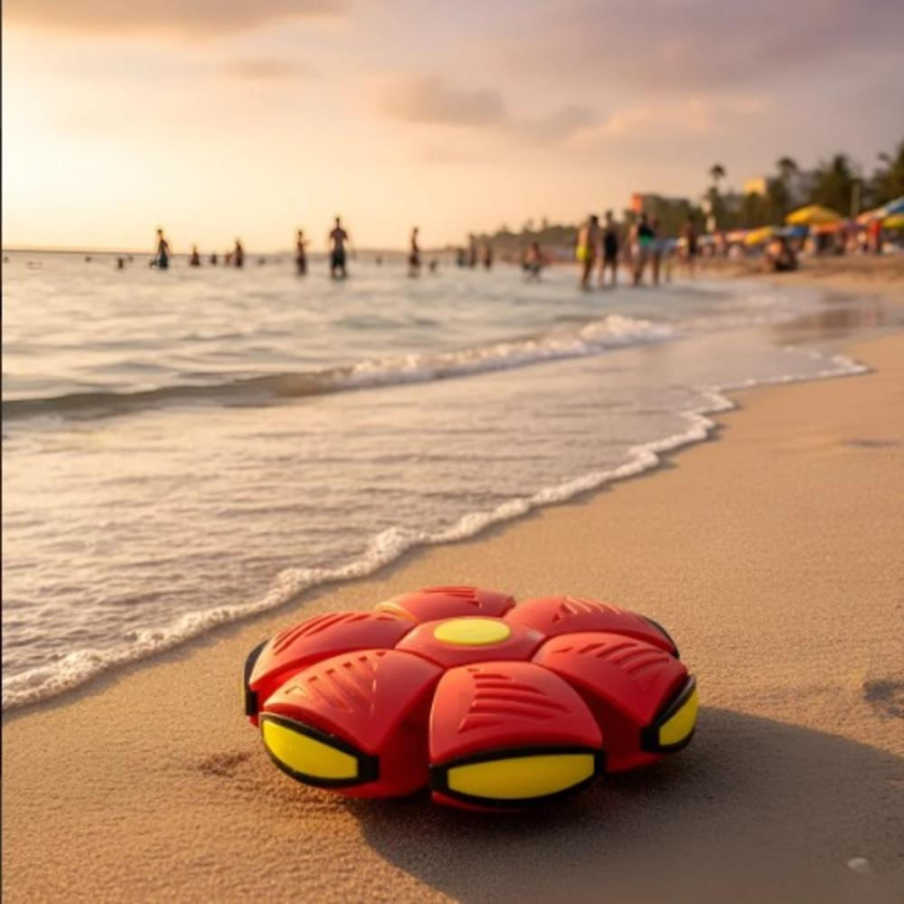 Pelota De Playa Led Platillo Mágico Para Exterior Rojo img #2