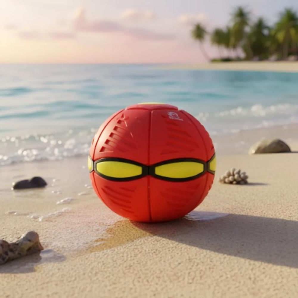 Pelota De Playa Led Platillo Mágico Para Exterior Rojo img #3