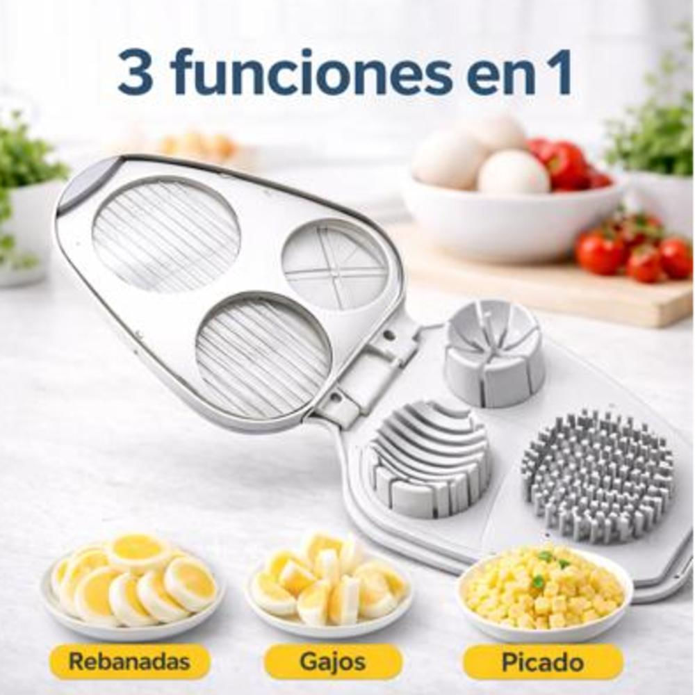 Cortador De Huevos Y Frutas Multifuncional 3 En 1 Cocina img #2